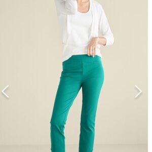 Soft Surroundings Green Ankle Pants